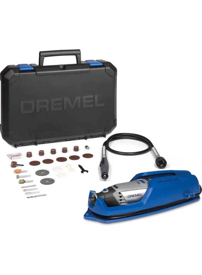DREMEL طقم أدوات دوارة 3000 (3000-1/25 Ez) مع 1 ملحق و 25 ملحق، سرعة متغيرة 10000-33000 دورة في الدقيقة للقطع، الصنفرة، الحفر، التلميع، النحت، الشحذ، النقش، التنظيف - Image 1