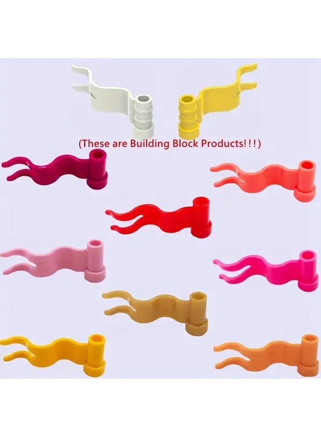 Orange Wave Flag Mini Building Blocks 15pcs Durable Plastic Construction Toys For Kids - Image 2