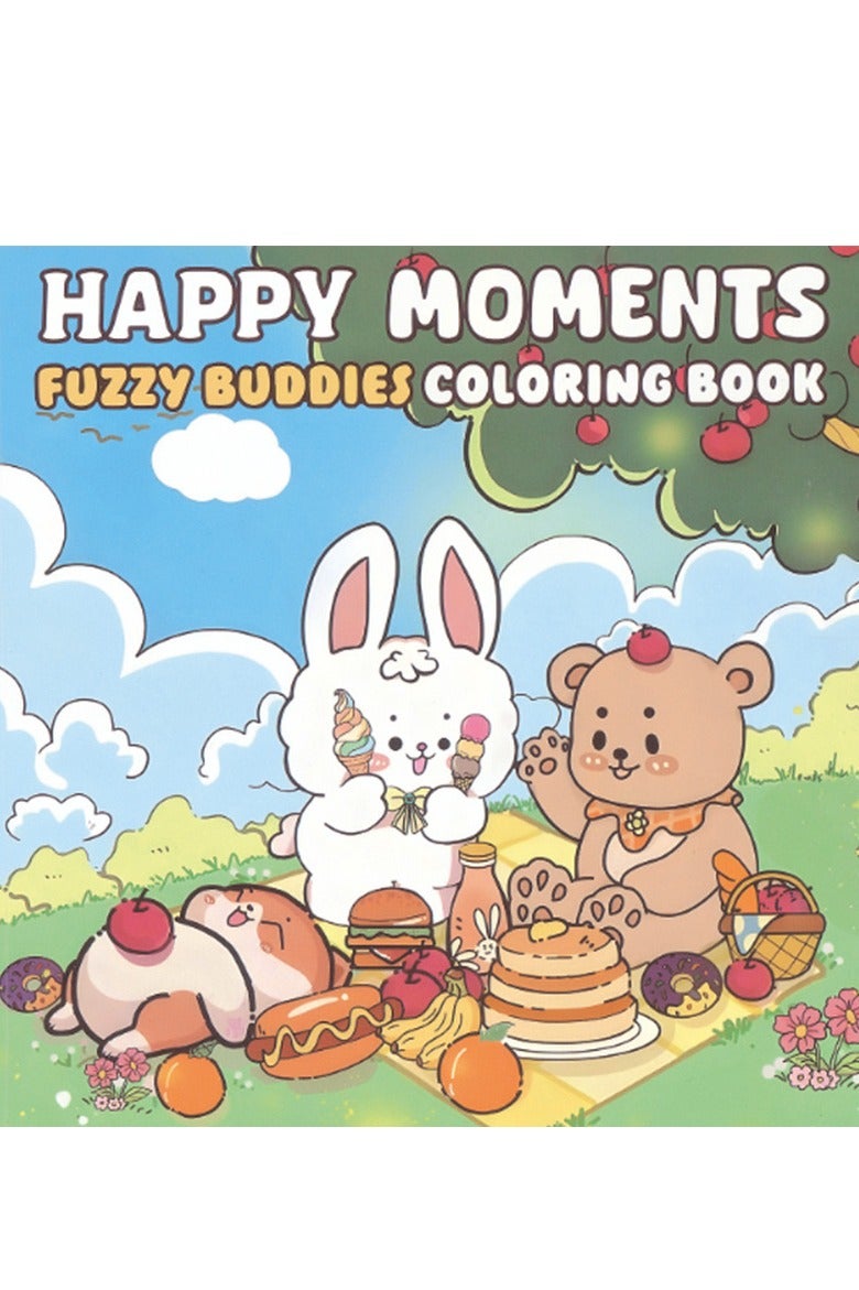 Coloring Books for Adults & Teens: Adorable Animal Characters with Easy-to-Color Designs