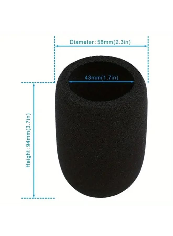 Black AT2020 Microphone Windscreen Cover Windproof Pop Filter for Audio Technica - Image 4