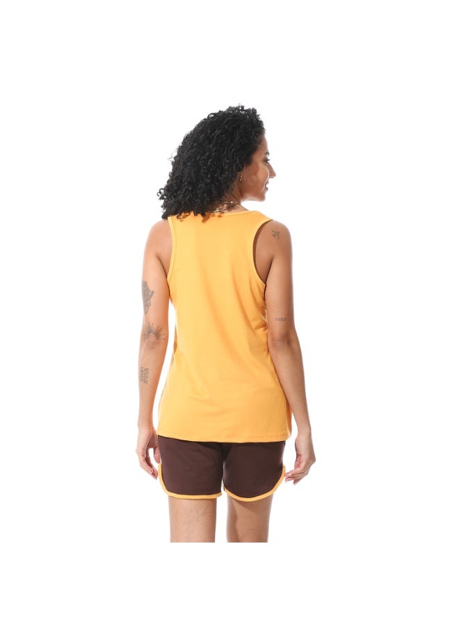 Caesar Women's hot shorts with chest prints - Image 3