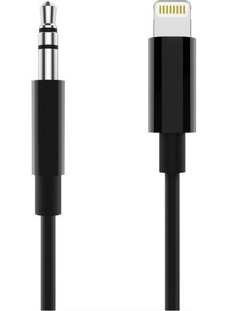 PSGT Lightning 3.5 mm Aux Converter Cable Black 1 m  - Image 1