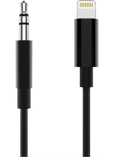 PSGT - Lightning 3.5 mm Aux Converter Cable Black 1 m - Image 1