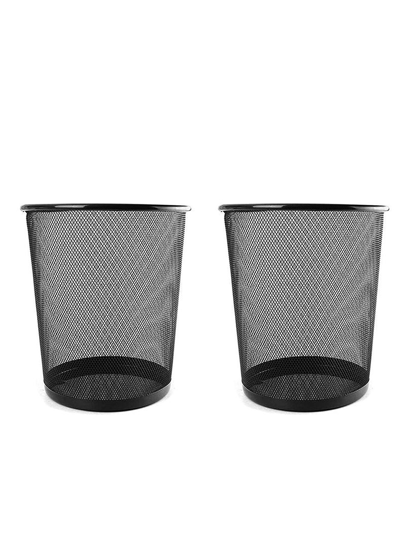 VeleSolv VeleSolv Metal Mesh Big Size Dustbin for Living Room Office use Room Small Rooms School Bedroom Kids Medium Set of 2  - Image 1