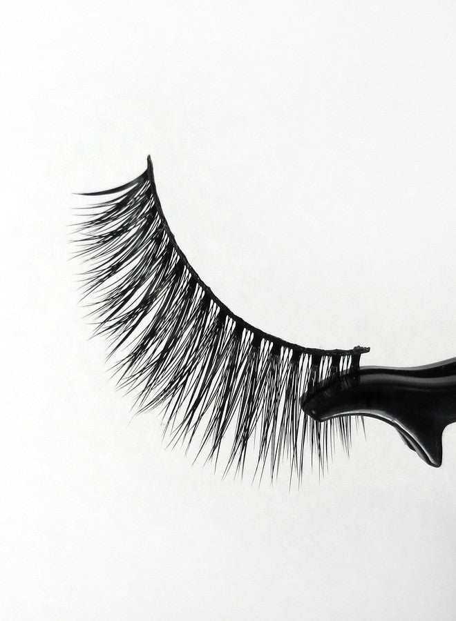 Missamé SULTRY Deluxe Beauty False Eyelashes Set Handmade with Premium Synthetic Fibers, Black, 3 Pairs - Image 4