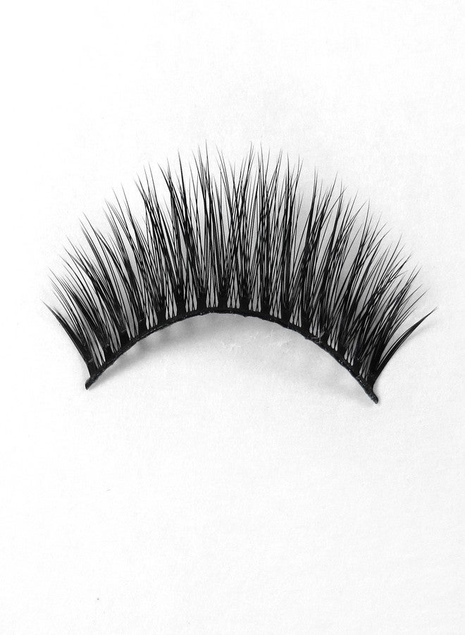 Missamé SULTRY Deluxe Beauty False Eyelashes Set Handmade with Premium Synthetic Fibers, Black, 3 Pairs - Image 3