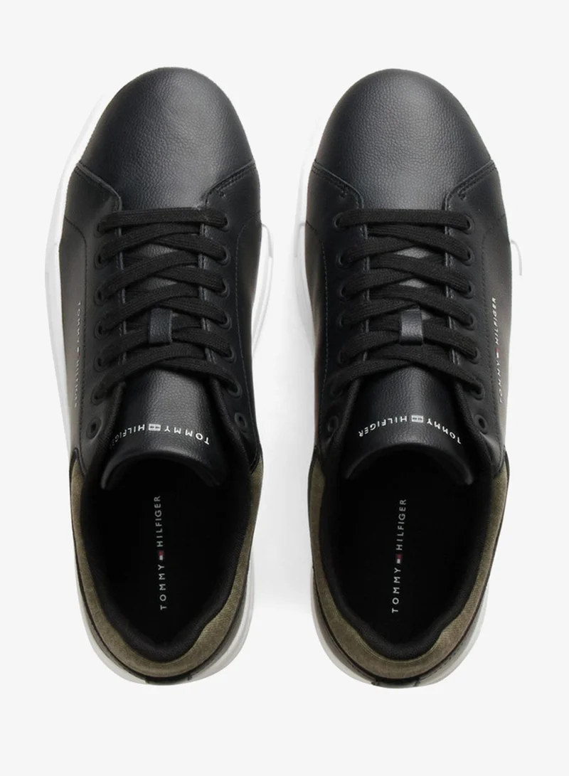 Tommy Hilfiger  Mixed Texture Court Trainers With Leather for Men | Best Price UAE