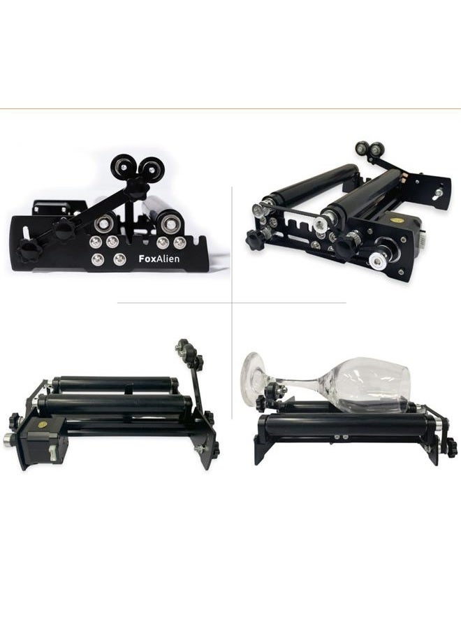 FoxAlien R42 Y-axis Rotary Roller Engraving Module for Cylindrical Objects Curved Surface Compatible with FoxAlien Masuter Pro, Masuter 4040 CNC Engraver Machines - Image 2