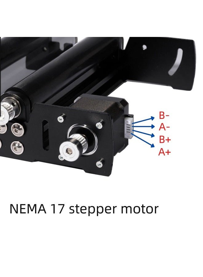 FoxAlien R42 Y-axis Rotary Roller Engraving Module for Cylindrical Objects Curved Surface Compatible with FoxAlien Masuter Pro, Masuter 4040 CNC Engraver Machines - Image 3