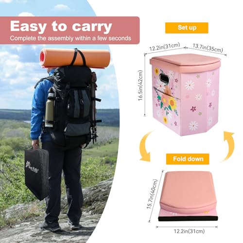 Ann Katy Upgrade XL Portable Toilet for Adults Extra Large Portable Travel Floding Toilet Camping Tall Toilets with Lid for Adults and Kids Compact Potty for CarHikingBeach and Camping - Image 3