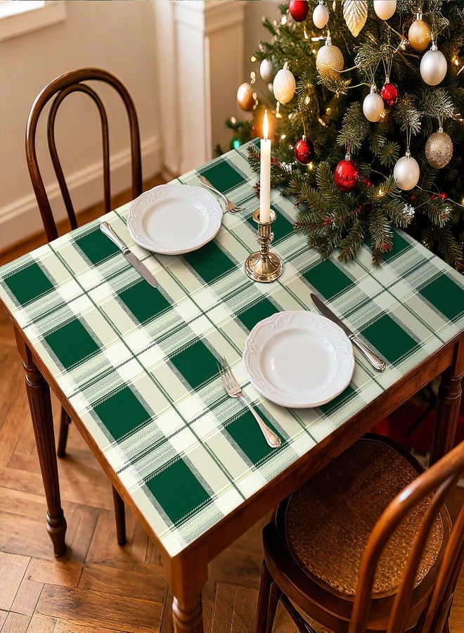 ReWallpaper ورق حائط ReWallpaper منقوش بنقشة تارتان عتيقة، قابل للإزالة واللصق، مقاوم للماء، منقوش باللون الأخضر، مناسب لغرف المعيشة والحمامات والمكتب وديكورات العطلات، مقاس 17.5 بوصة × 23 قدمًا - Image 2