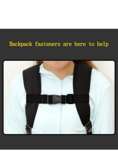 Oasisgalore 3-Pack Adjustable Nylon Backpack Chest Strap, Universal Fit, Non-Slip, Black  - Image 3