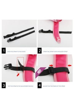 Oasisgalore 3-Pack Adjustable Nylon Backpack Chest Strap, Universal Fit, Non-Slip, Black  - Image 4
