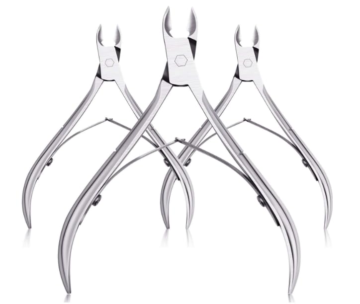 Generic Cuticle Trimmer Cuticle NippersProfessional Stainless Steel Cuticle Cutter Cuticle RemoverPedicure Manicure Tools for Fingernails and Toenails silver  - Image 1