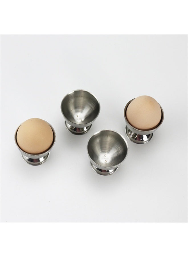 6 Pcs Egg Cups Soft Boiled Egg Stand Holder Stainless Steel Egg Cup Tray Home Kitchen Supplies - Image 5