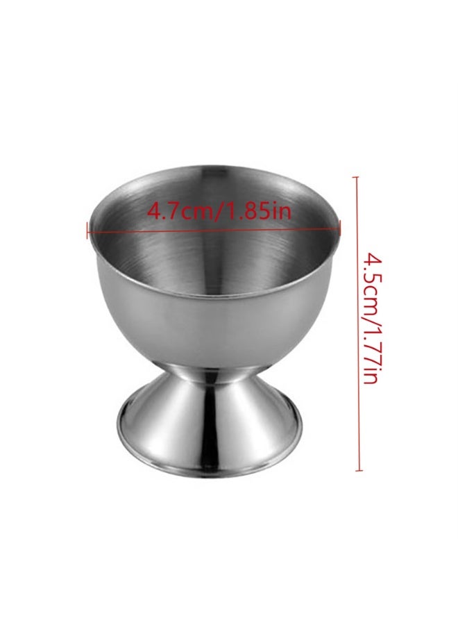 6 Pcs Egg Cups Soft Boiled Egg Stand Holder Stainless Steel Egg Cup Tray Home Kitchen Supplies - Image 2