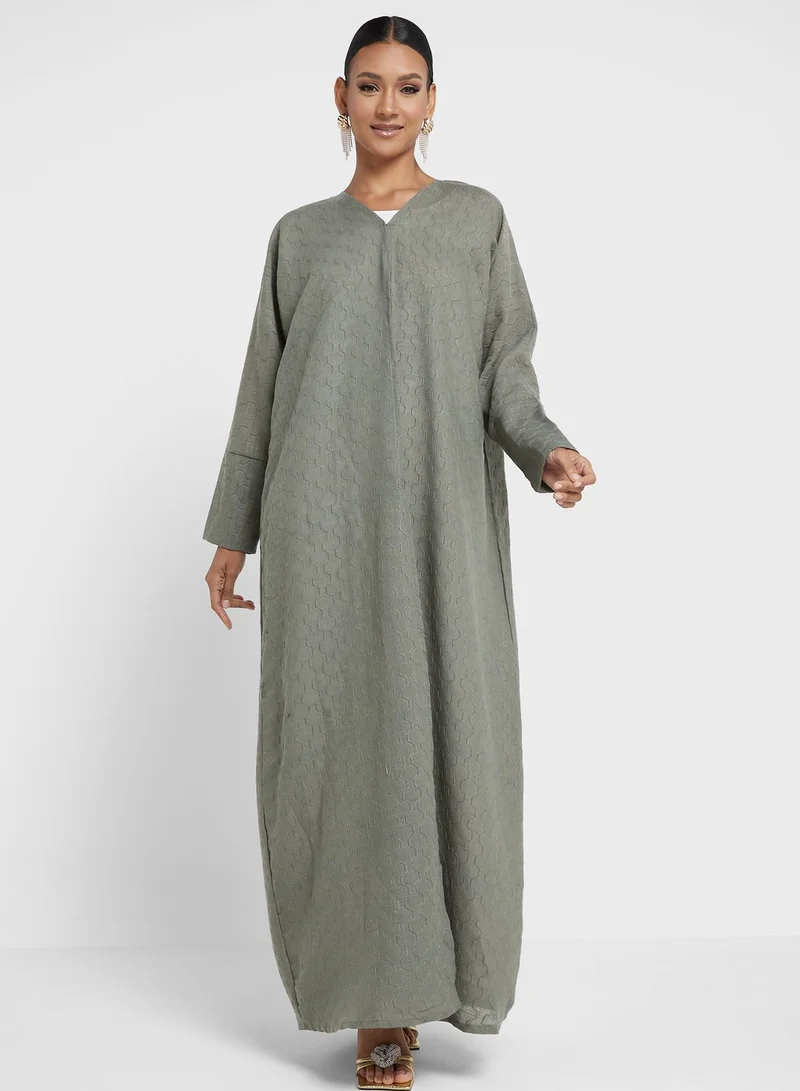 Khizana Textured Abaya