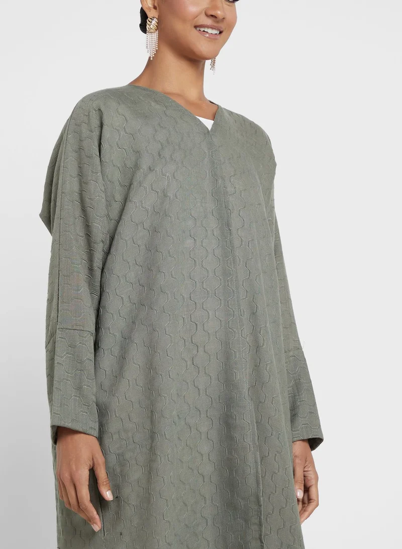 Khizana Textured Abaya
