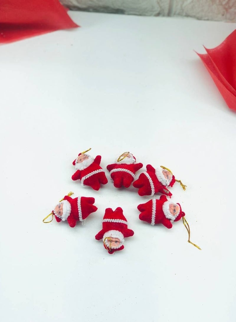 Christmas 2025 All Christmas accessories Santa Claus accessories Glitter bag Bag: 6 pieces  - Image 2