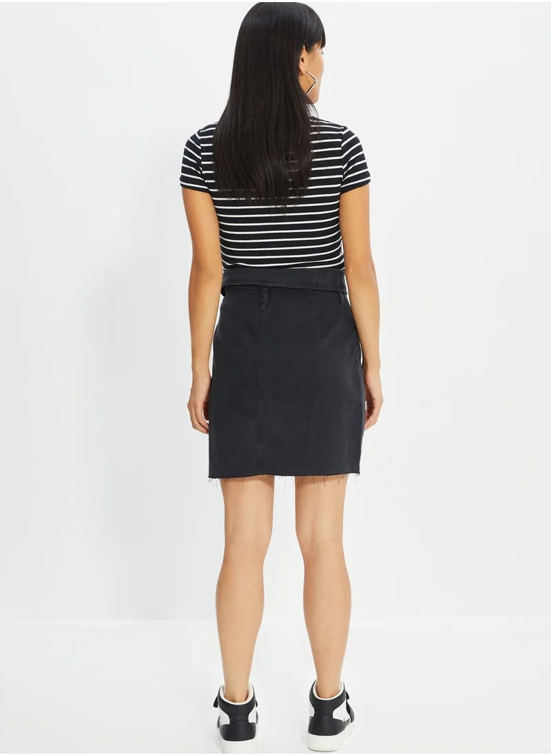 trendyol Denim Mini Skirt