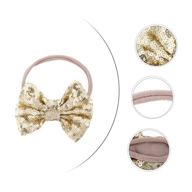 Kids Sequins Bow Headbands for Girl Boy Newborn Photography Accessories - Image 3