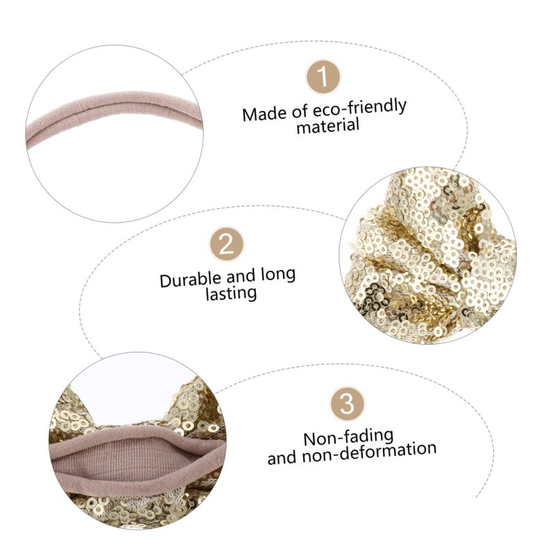 Kids Sequins Bow Headbands for Girl Boy Newborn Photography Accessories - Image 5
