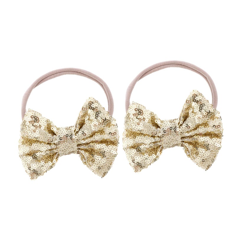 Kids Sequins Bow Headbands for Girl Boy Newborn Photography Accessories - Image 2