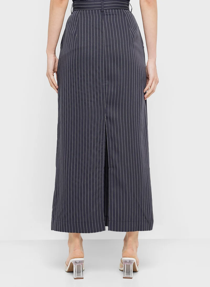 ELLA Striped Long Skirt