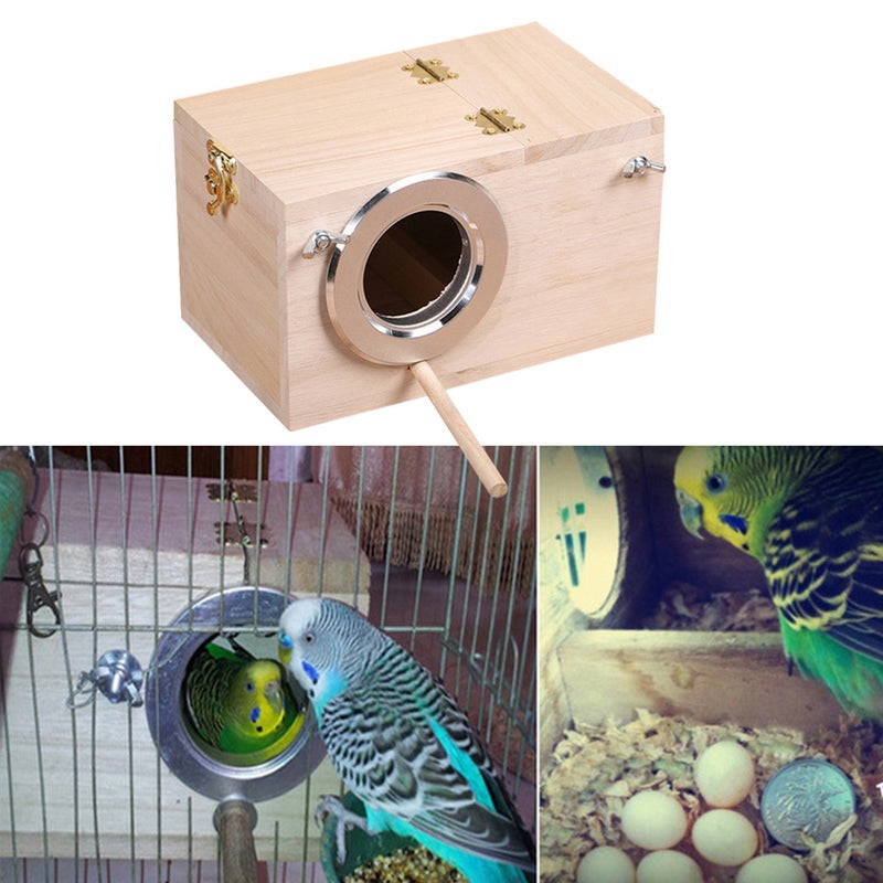 2pcs Medium Size Bird Parrot Holder Bird Nesting Organizer Clear View Window Bird House Left Openings - Image 5