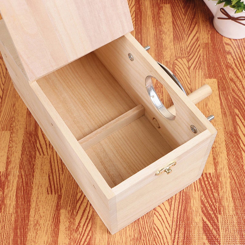 2pcs Medium Size Bird Parrot Holder Bird Nesting Organizer Clear View Window Bird House Left Openings - Image 1