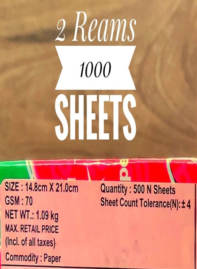 B2B Booksmith Paper 70 Gsm 500 Sheets 2 Ream A5 - Image 2