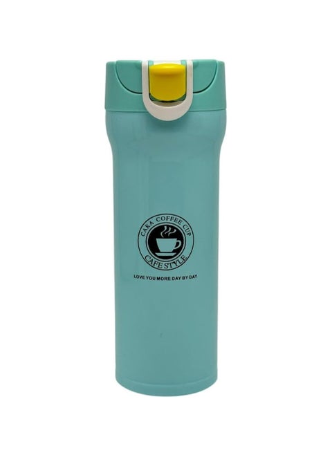 QSHOP® Premium Vacuum Flask,  Easy to Use One-Touch Button to Open and Close the Cup, Keeps Your Drinks Hot for Long Hours
