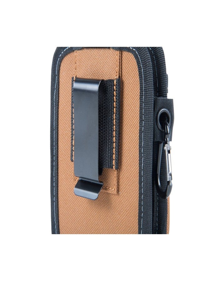 Dickies 2-Compartment Large Phone Pouch, Universal-fit Steel Clip for Tool Belt, Security Strap Over Phone, Carabiner for Quick-Clip Key Storage - Image 5