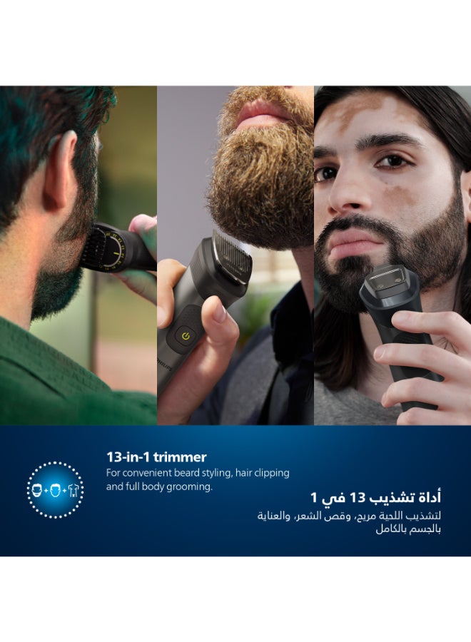 Philips All-in-One Trimmer MG7920/15,13-in-1 Face, Hair & Body Grooming,Nose & Ear,120min Cordless, Showerproof Black - Image 3