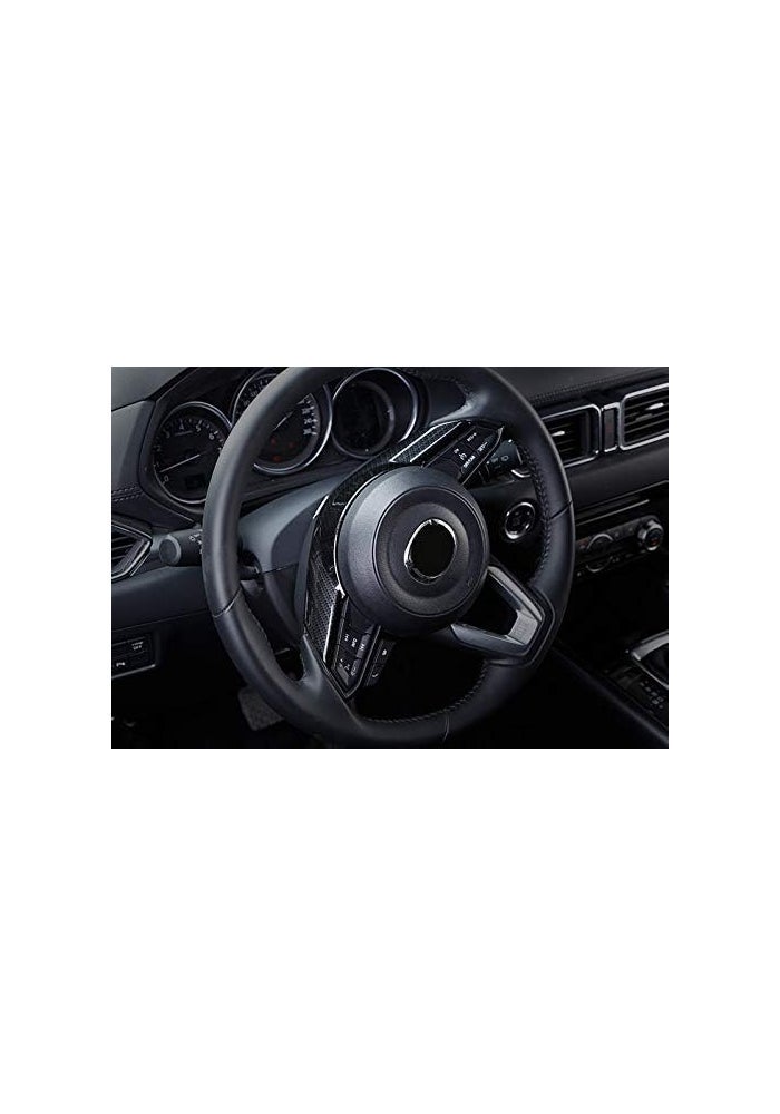 Wivplex Carbon Fiber Steering Wheel Cover Trim for Mazda 6 Atenza - Image 4