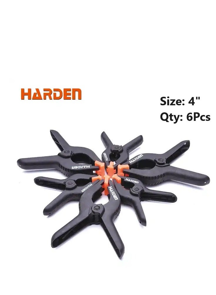 Harden plastic clamp 4" 6pcs - Image 1