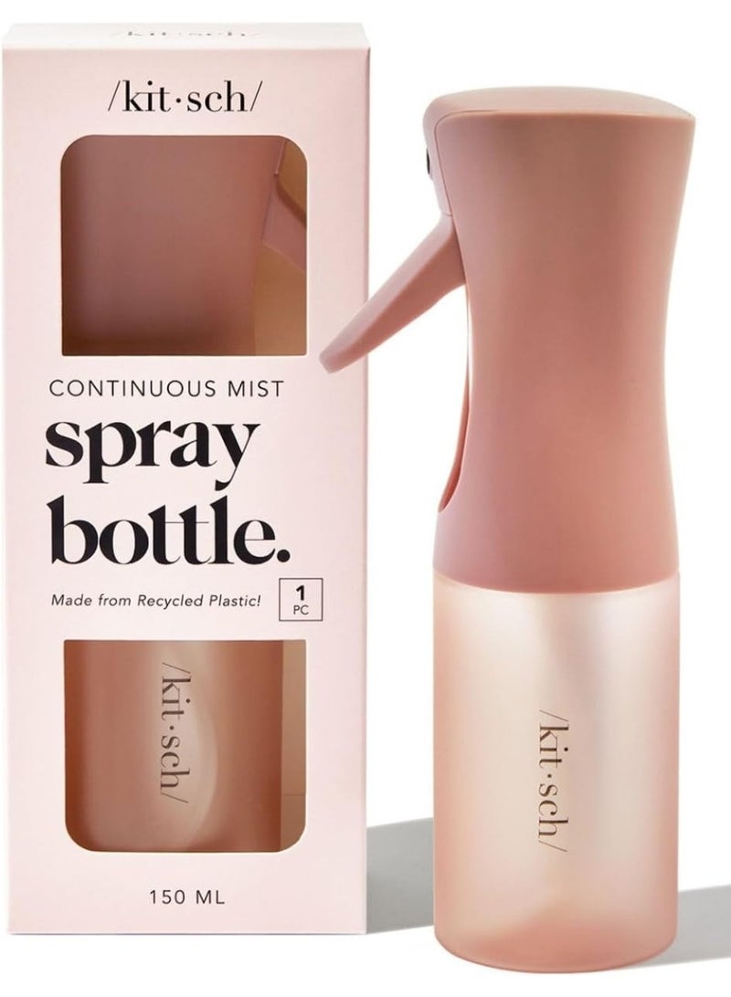 Kitsch Hair Spray Bottle, Continuous Spray with Ultra-Fine Mist for Hairstyles, Barber Salons, Cleaning, Plants, Versatile, Made of Recycled Plastic, Terracotta, 150ml - Image 1