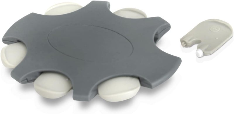 JB White 30 Pieces ProWax Wax Guards for Hearing aids Suitable for Oticon and Bernafon Speakers, 5X Dispenser disks with 6 Tools and 6 Filters, Gray - Image 5