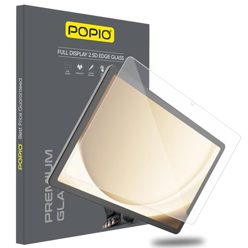 POPIO Militray Grade Tempered Glass Screen Protector for Samsung Galaxy Tab A9 Plus/Tab A11 Plus | 9H Hardness, HD Clear, Scratch Resistant, Bubble-Free Installation (1 Pack) - Image 1