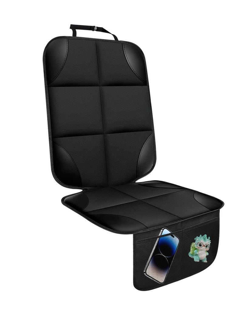 general Child car seat protective cover, car seat cover with non-slip back mesh storage bag, waterproof fabric car seat cover for children and pets - Image 1