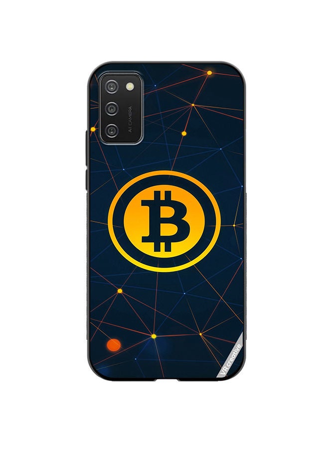 VR CREATIVE Protective Case Cover For Samsung Galaxy A03s Bitcoin Design Multicolour - Image 1