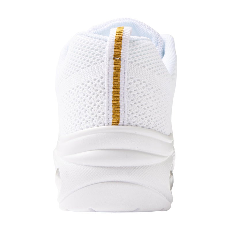 Linodes Women's Breathable Dance Sneaker with Split Sole and Air Cushion Jazz Dance Walking Shoes-White-5.5M - Image 5