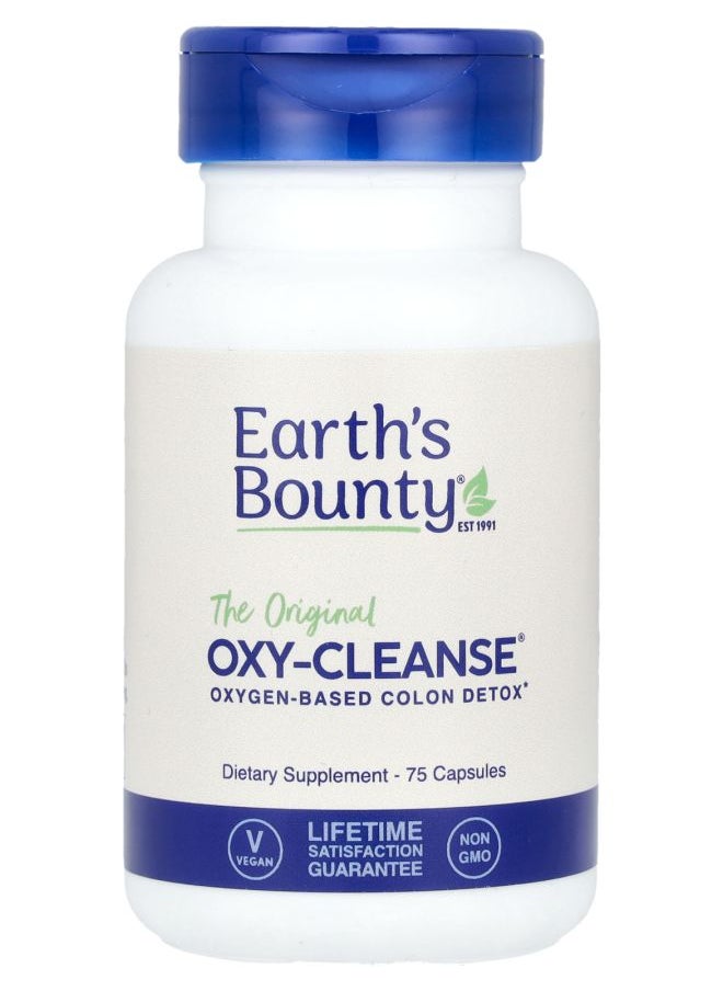 Earth's Bounty The Origianl Oxy-Cleanse® Oxygen-Based Colon Detox 75 Capsules 