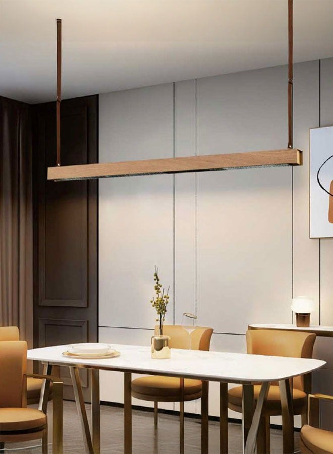 ٍSiera Light Gold square pendant lighting  size 120 cm warm light 30 watt P0898  - Image 1