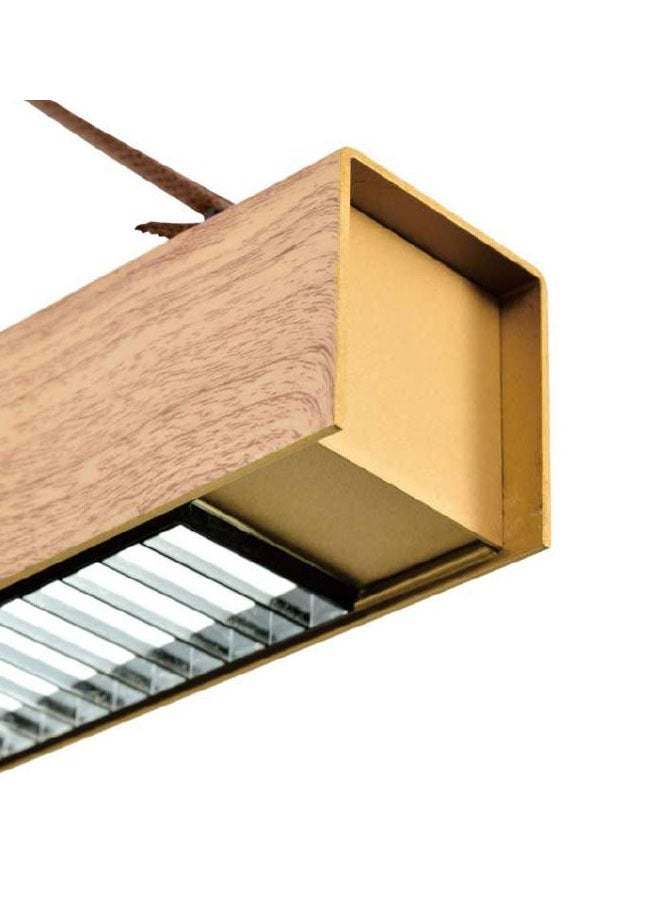 ٍSiera Light Gold square pendant lighting  size 120 cm warm light 30 watt P0898  - Image 2