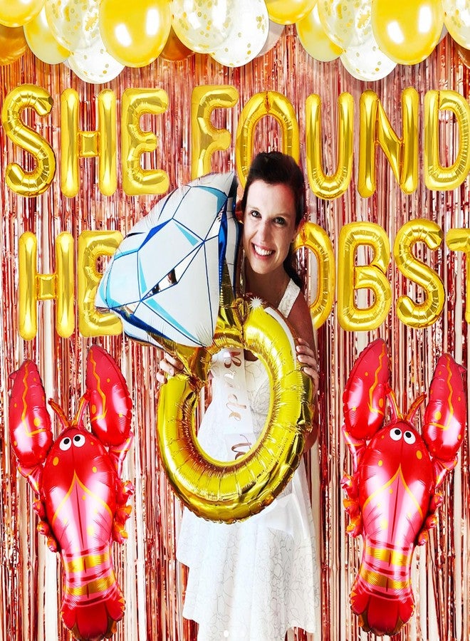 Roaring Good Time 32PCS She Found Her Lobster Bachelorette Decorations Friends Themed Bachelorette Party Favors Bridal Shower Bachelorette Balloons Engagement - Image 5