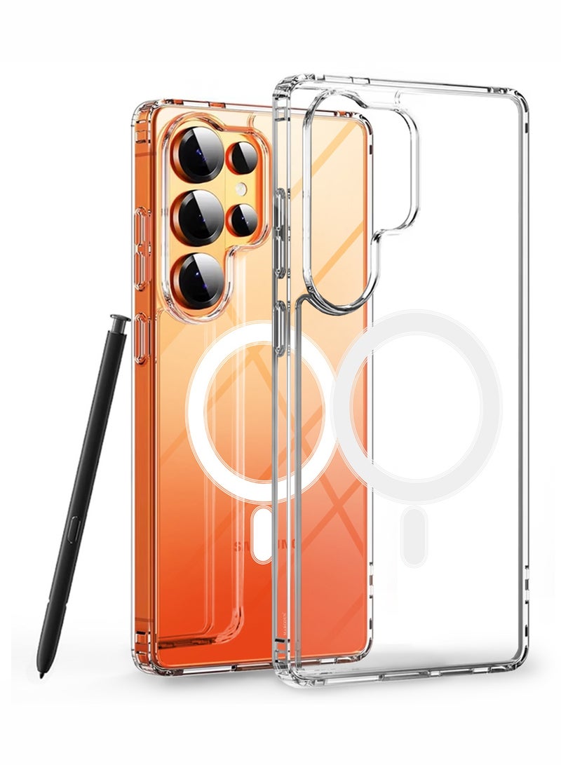 مارجون Magsafe Clear TPU Case for Samsung Galaxy S26 Ultra with Bumper Reinforced Corners -Shock Protection- Clear clear - Image 2