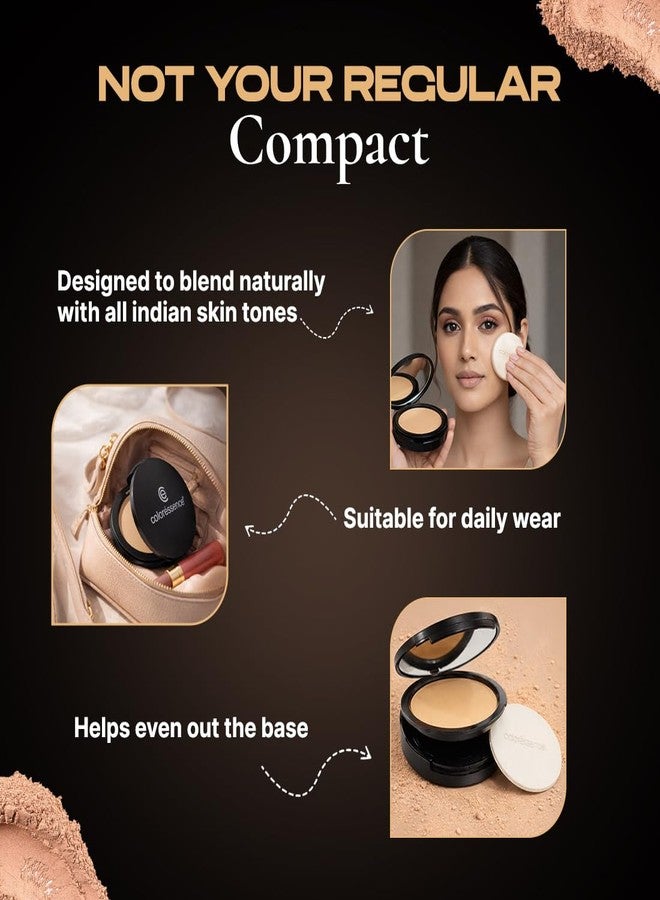 Coloressence Starlet HD Matte Compact Powder, Beige, 10gm with FREE Applicator Puff | For All Skin Types | Long Lasting | Lightweight | Waterproof | Sweatproof - Image 5
