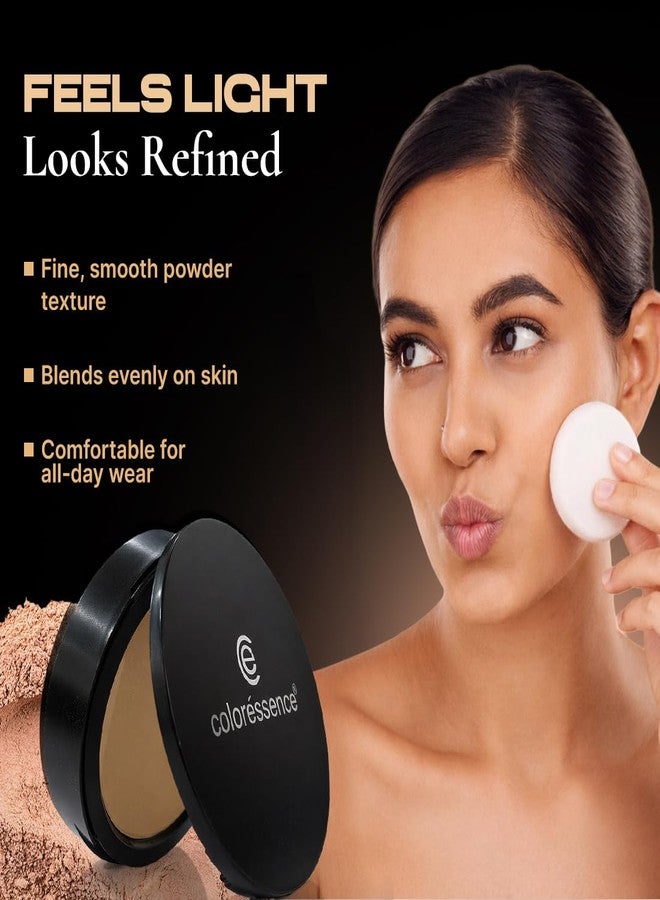 Coloressence Starlet HD Matte Compact Powder, Beige, 10gm with FREE Applicator Puff | For All Skin Types | Long Lasting | Lightweight | Waterproof | Sweatproof - Image 3