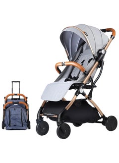 Arababy Foldable Travel Pram Baby Stroller For 6Month+, Grey  - Image 1